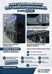 paket usaha laundry self service